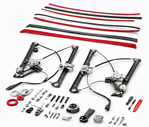 Ущільнювачі скла, склопідйомники та компоненти