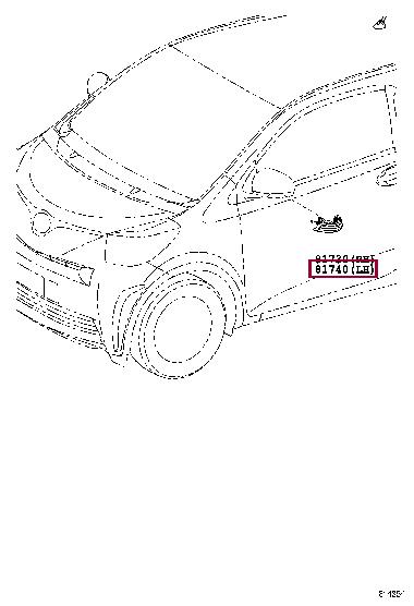 Контурно-габаритные фонари. Ліхтар покажчика повороту TOYOTA 8174052040 Контурно-габаритные фонари. Ліхтар покажчика повороту TOYOTA 8174052040
