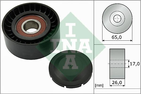 Ролики обводные. Ролик обводной ремня поликлинового (приводного) INA 532055710