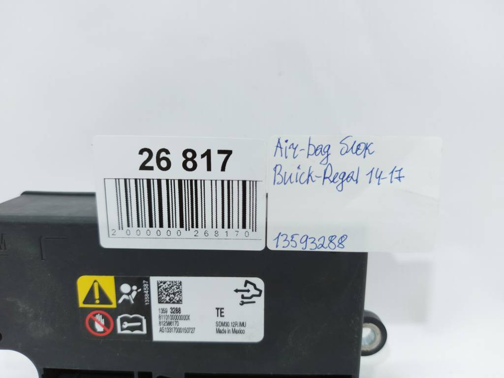 Regal Air Bag блок Buick Regal 2014-2017 13593288 Buick Regal 6