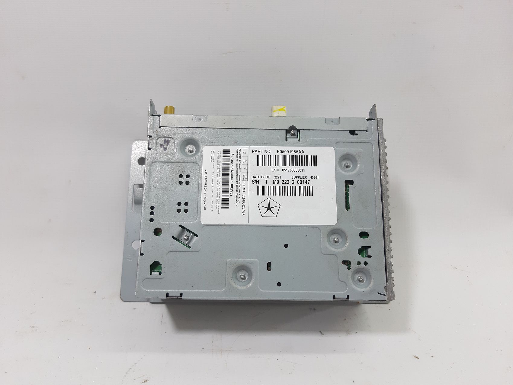 Dart. Радіо Dodge Dart 2013-2016 05091965AA Dodge Dart