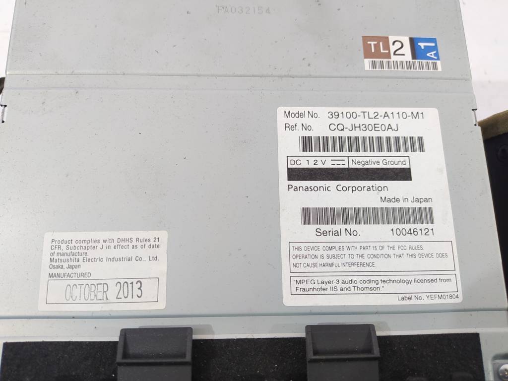 Tsx Магнітола Acura TSX 2011-2014 39100TL2A110M1 Acura TSX 8