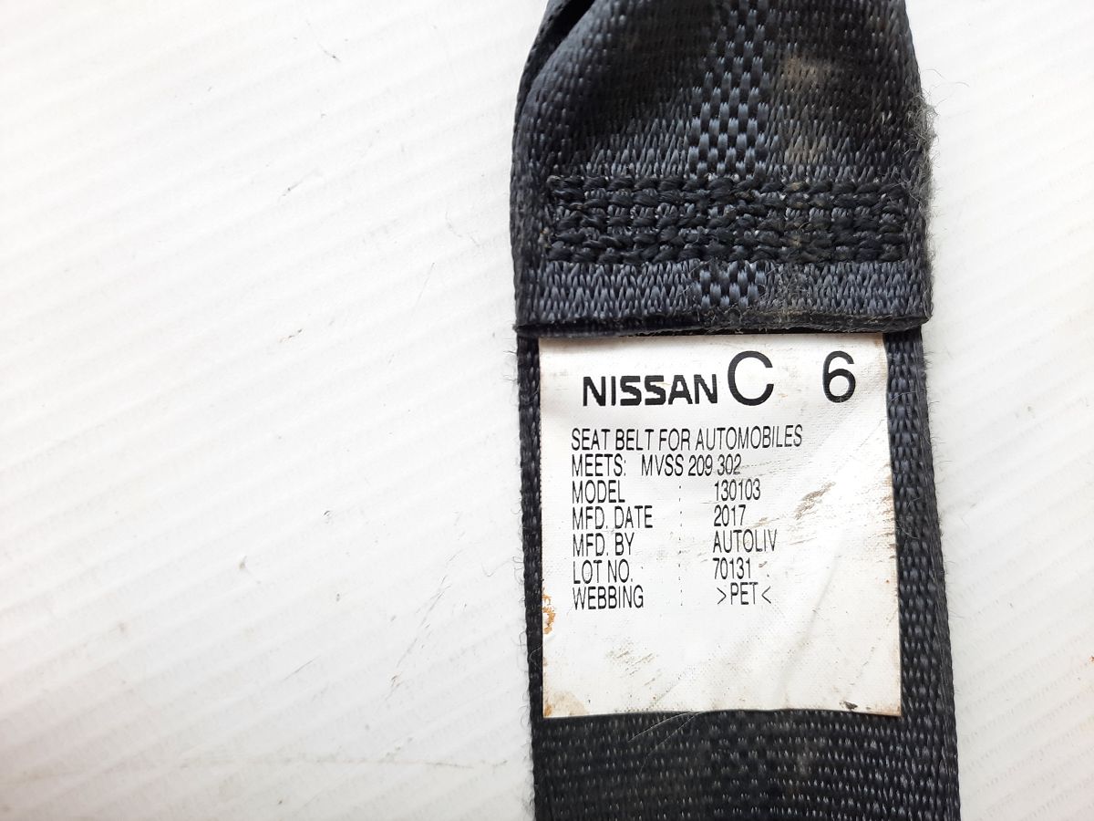 Sentra Ремінь безпеки задній центральний Nissan Sentra 2015-2018 888543RM8A Nissan Sentra 4