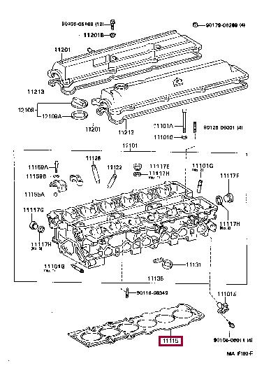 Прокладки гбц. Прокладка ГБЦ TOYOTA 1111546052