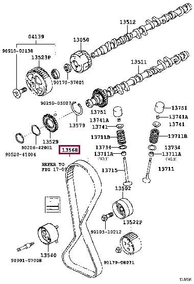 Ремни грм. Ремінь ГРМ TOYOTA 1356879235