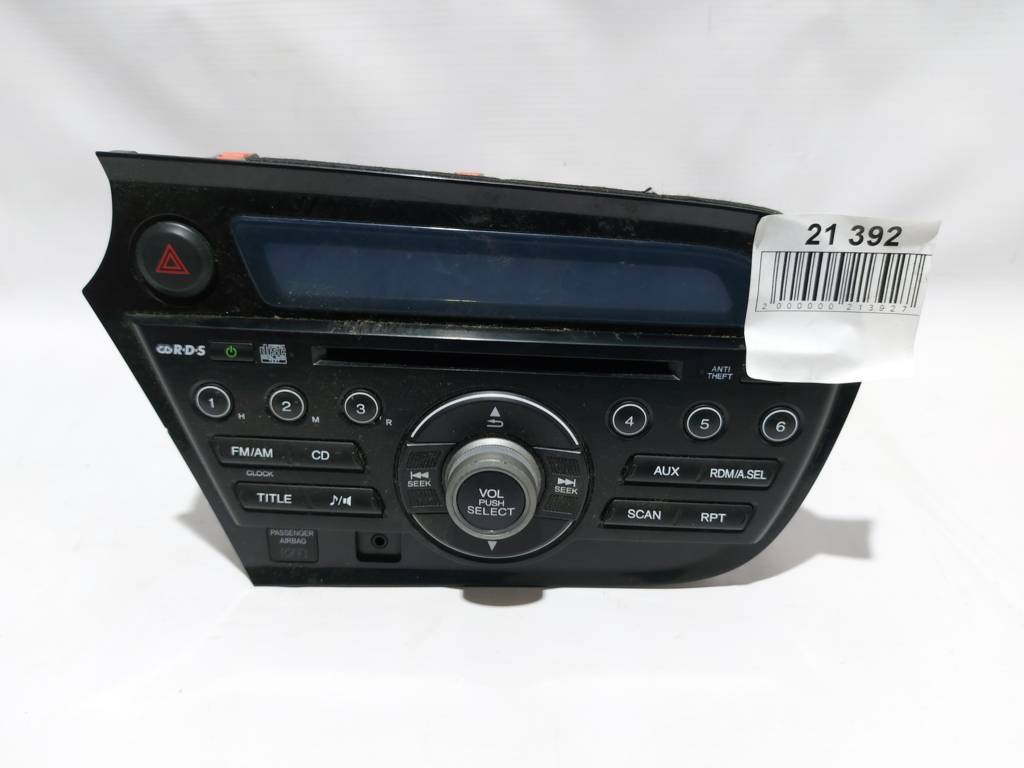 Insight. Магнітола Honda Insight 2010-2011 39100-TM8-305ZA Honda Insight