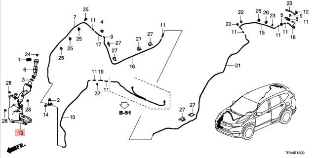Шайбы. Шайба бака (2–5 л) HONDA 76841TPGA01 Шайбы. Шайба бака (2–5 л) HONDA 76841TPGA01