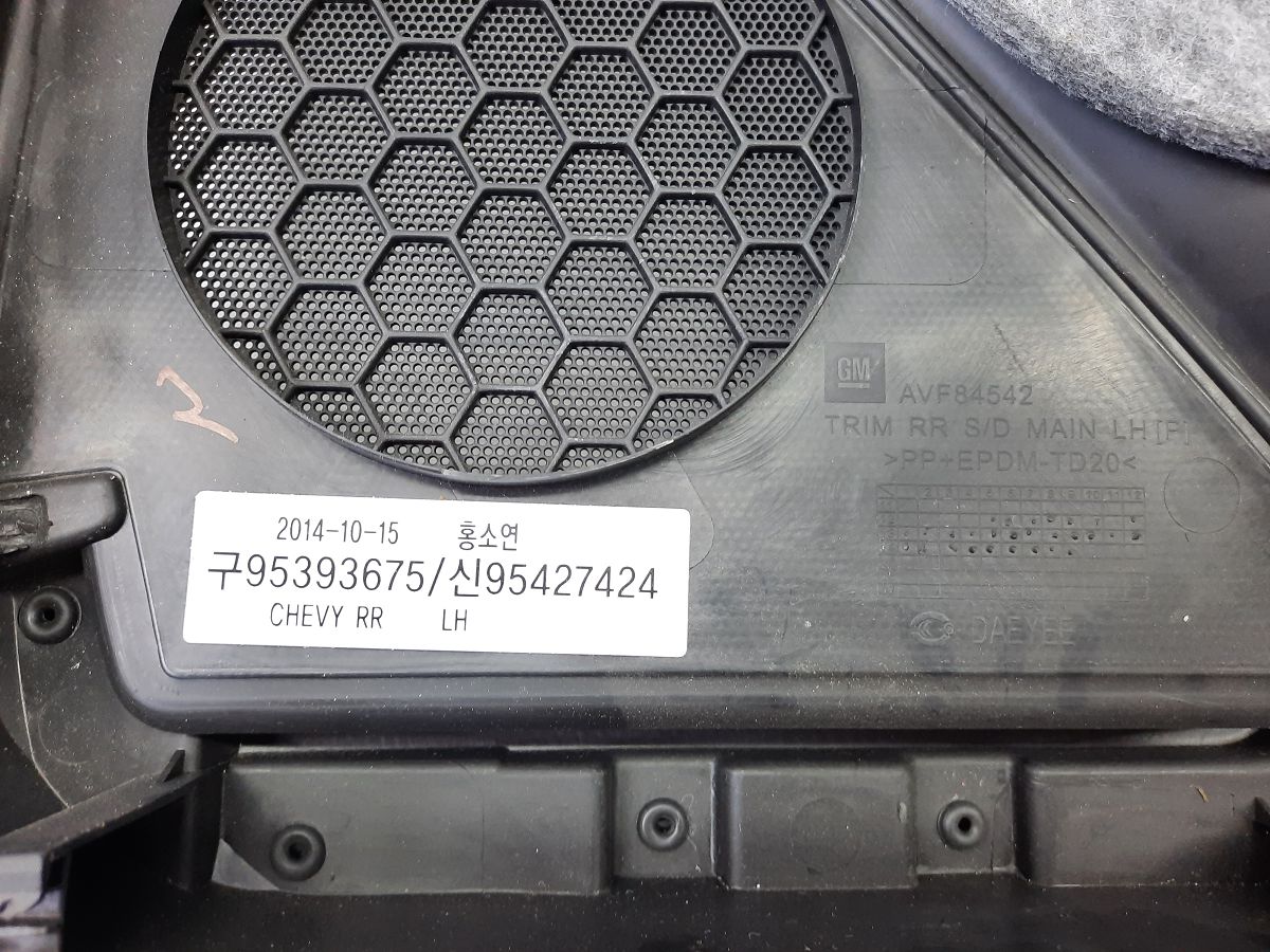 Trax Карта двери задней левой Chevrolet Trax 2015-2016 95353781 Chevrolet Trax 9