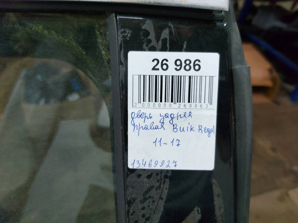 Regal Двері задні праві в зборі Buick Regal 2011-2017 13469927 Buick Regal 19