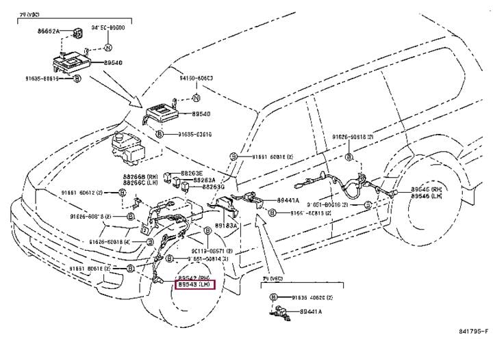 Вольтметры. Датчик АБС TOYOTA 8954360010
