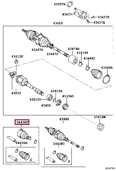 Пыльники шруса Пыльник ШРУСа TOYOTA 044280E060 1