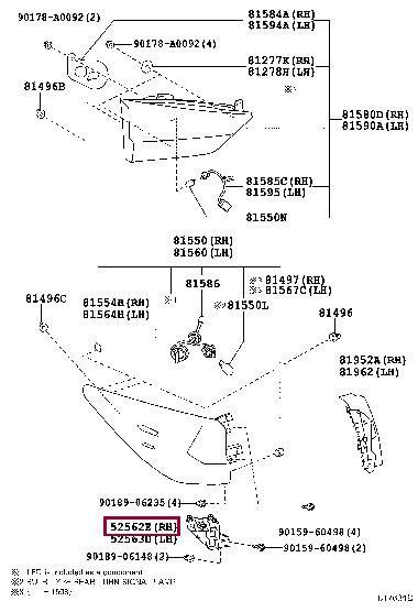 Кронштейны насосов. Кронштейн бампера TOYOTA 5256248020