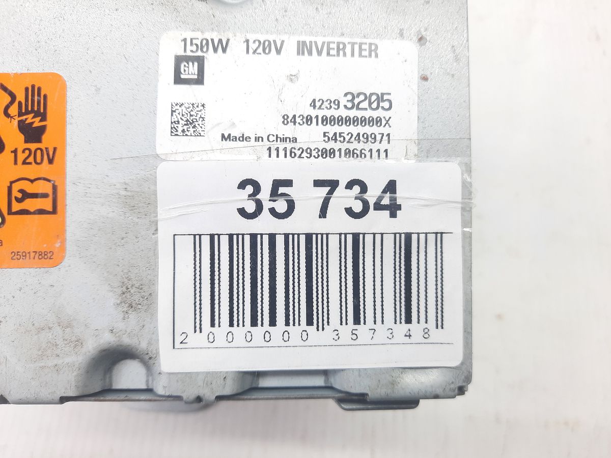 Trax Модуль инвертора мощности Chevrolet Trax 2017 42393205 Chevrolet Trax 6