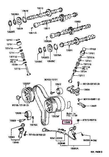 Ремни грм. Ремінь ГРМ TOYOTA 13568YZZ03