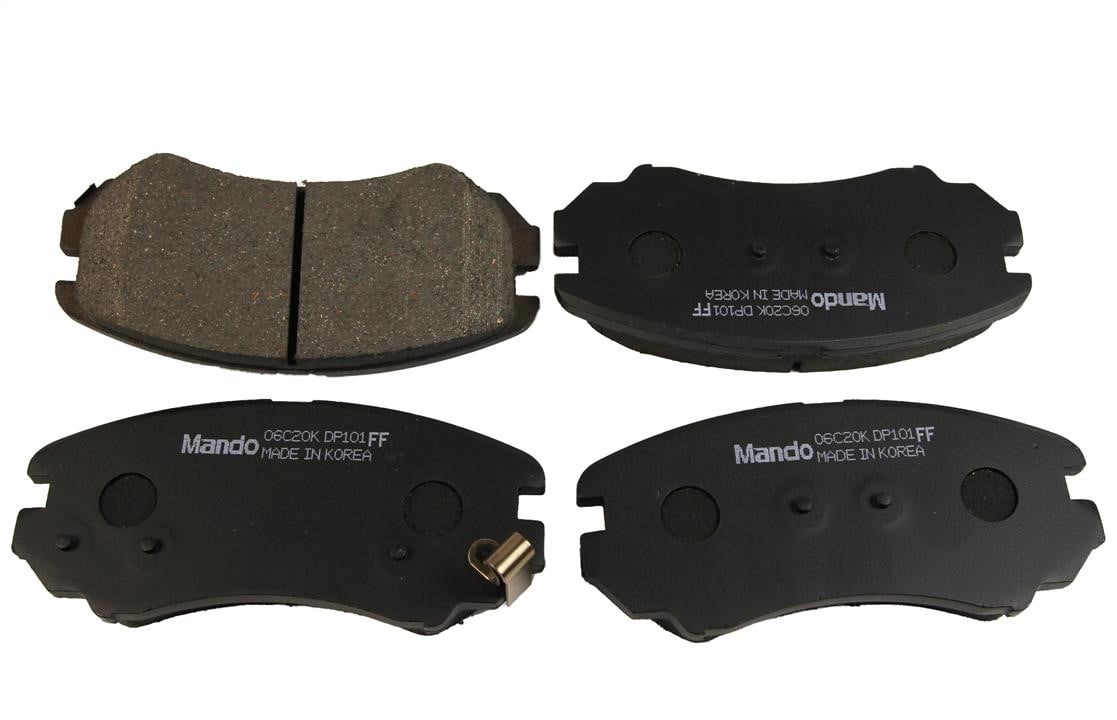Дисковые. Передні дискові гальмівні колодки, комплект MANDO MPH23