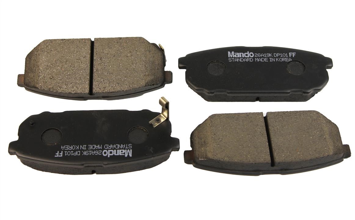 Дисковые. Тормозные колодки дисковые, комплект MANDO MPK21