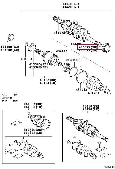 Сальники коленвала. Сальник TOYOTA 9030494001