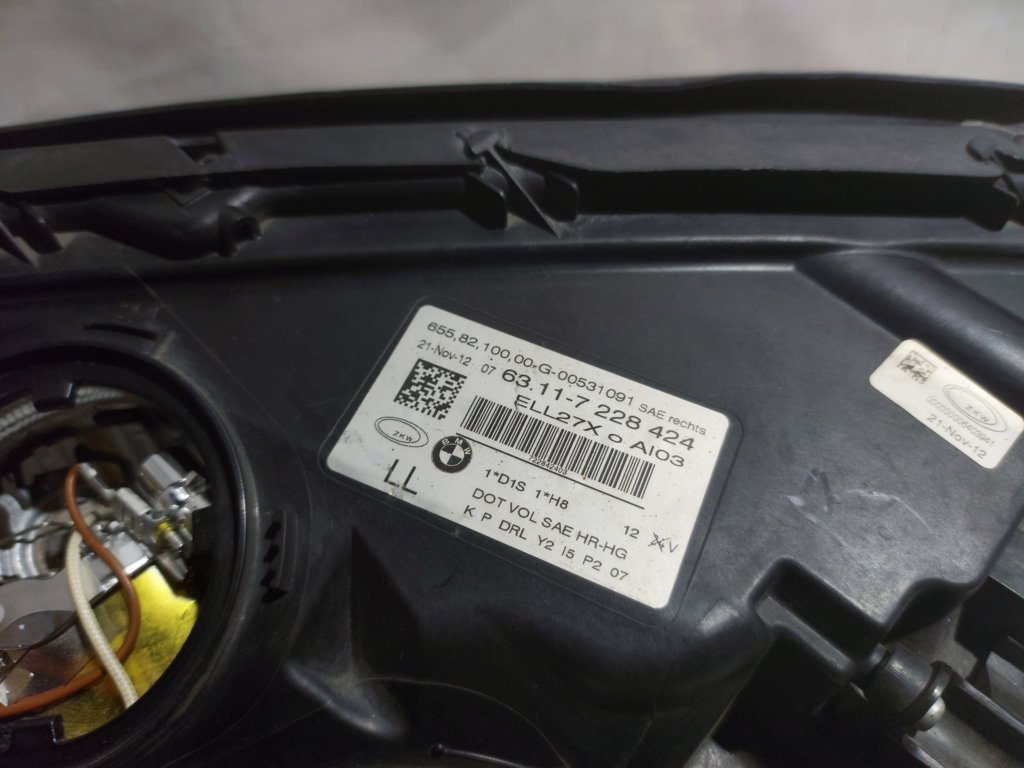 7 series Фара передня права BMW 7 2009-2012 63117228424 BMW 7 9