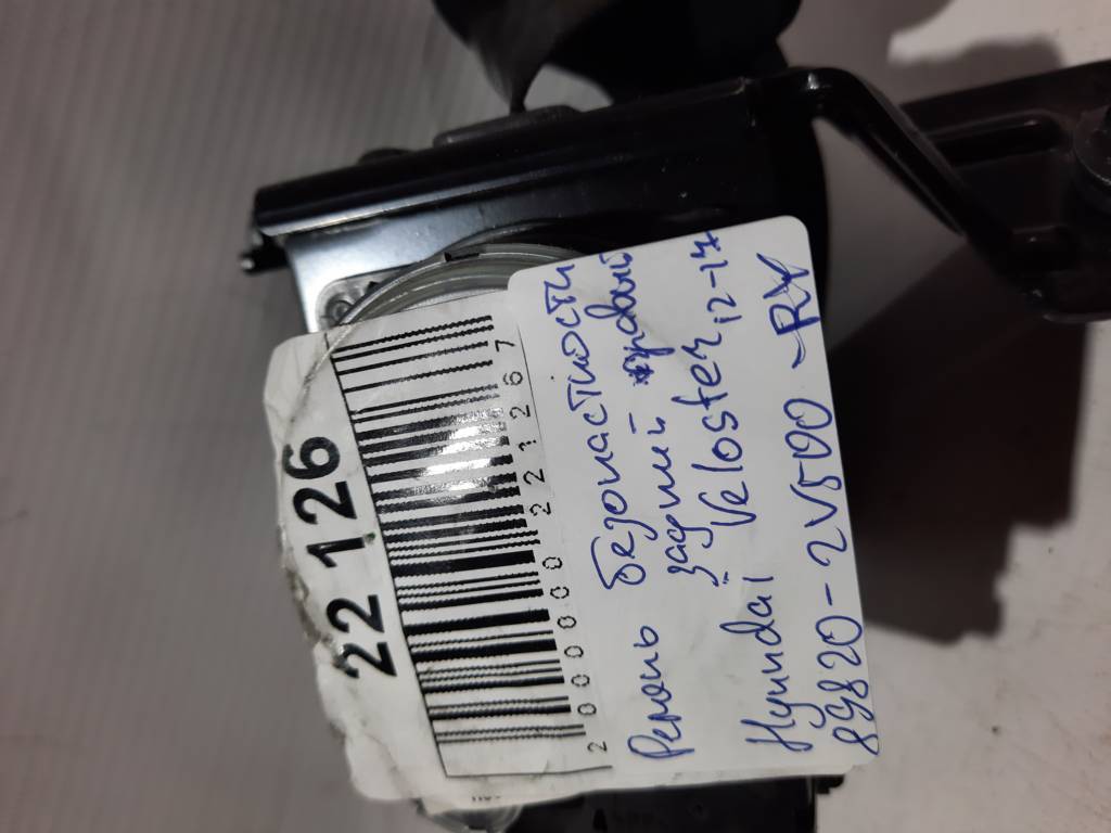 Veloster Ремінь безпеки задній правий Hyundai Veloster 2012-2017 89820-2V500-RY Hyundai Veloster 6