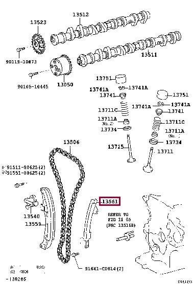 Цепи грм. Ланцюг ГРМ HYUNDAI 243212B620