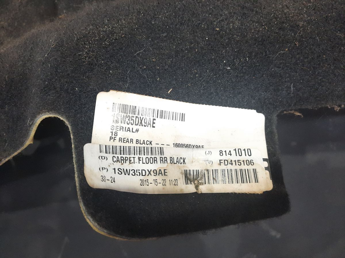 Dart Ковролін пасажирів заднього ряду Dodge Dart 2013-2019 1SW35DX9AE Dodge Dart 14