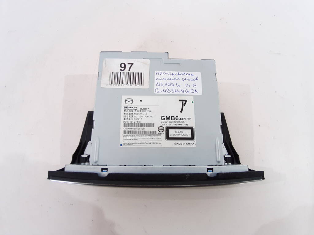 6 Програвач компакт-дисків Mazda 6 2014-2019 GMB5669G0A Mazda 6 2