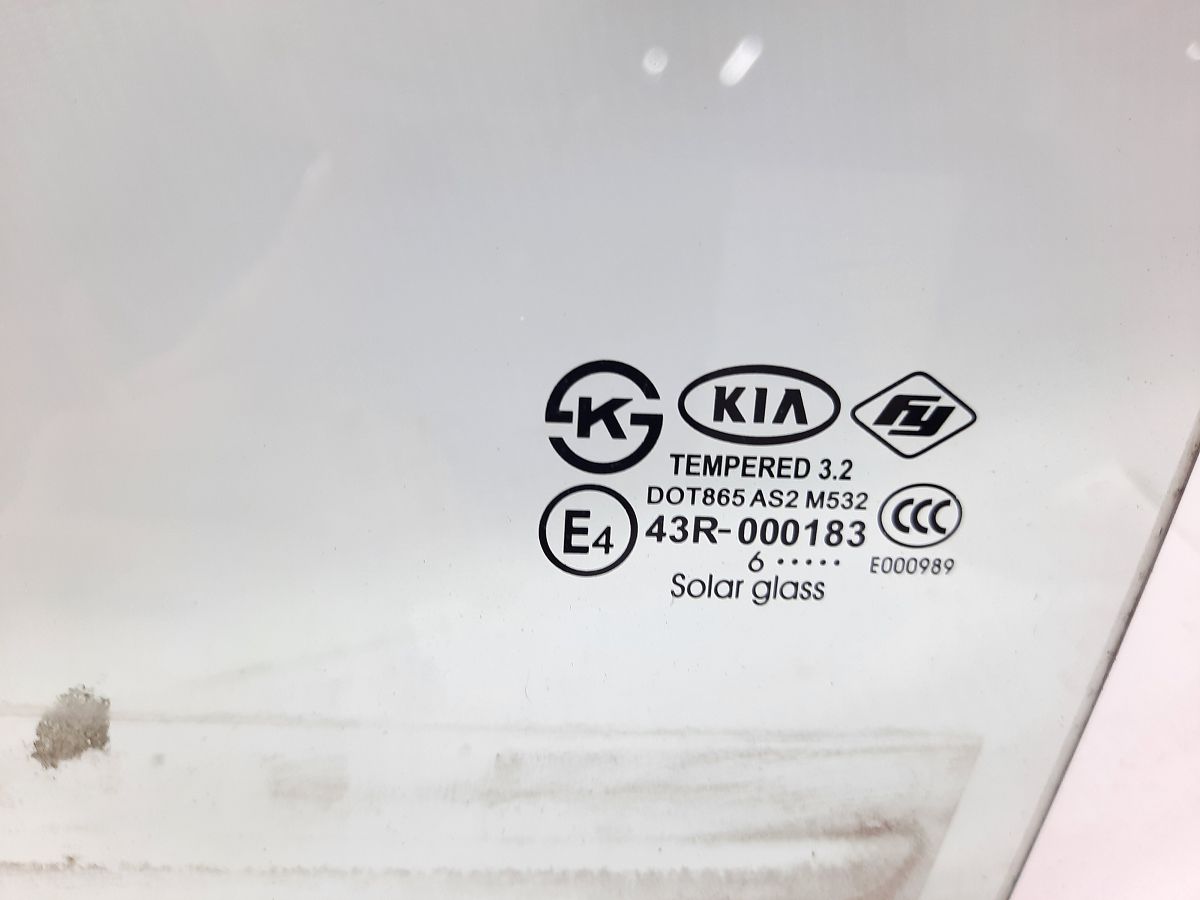 Forte Скло дверей задніх лівих Kia Forte 2014-2018 83410A7020 Kia Forte 3