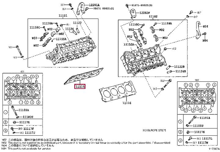 Прокладки гбц. Прокладка ГБЦ TOYOTA 1111551030D0