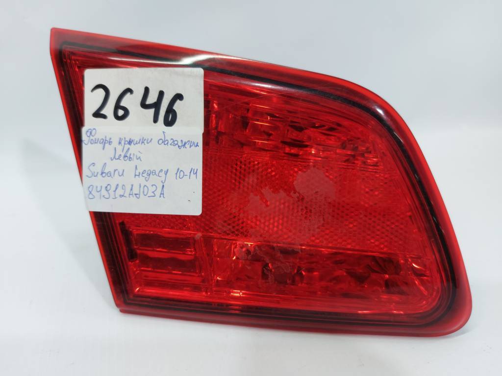 Legacy. Фонарь крышки багажника левый Subaru Legacy 2010-2014 84912AJ03A Subaru Legacy