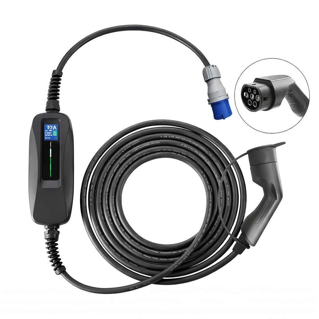 Зарядные устройства. Универсальная переносная зарядка на 7 кВт Tesla Model 3 2016-2020 Besen 56566122 Tesla Model 3