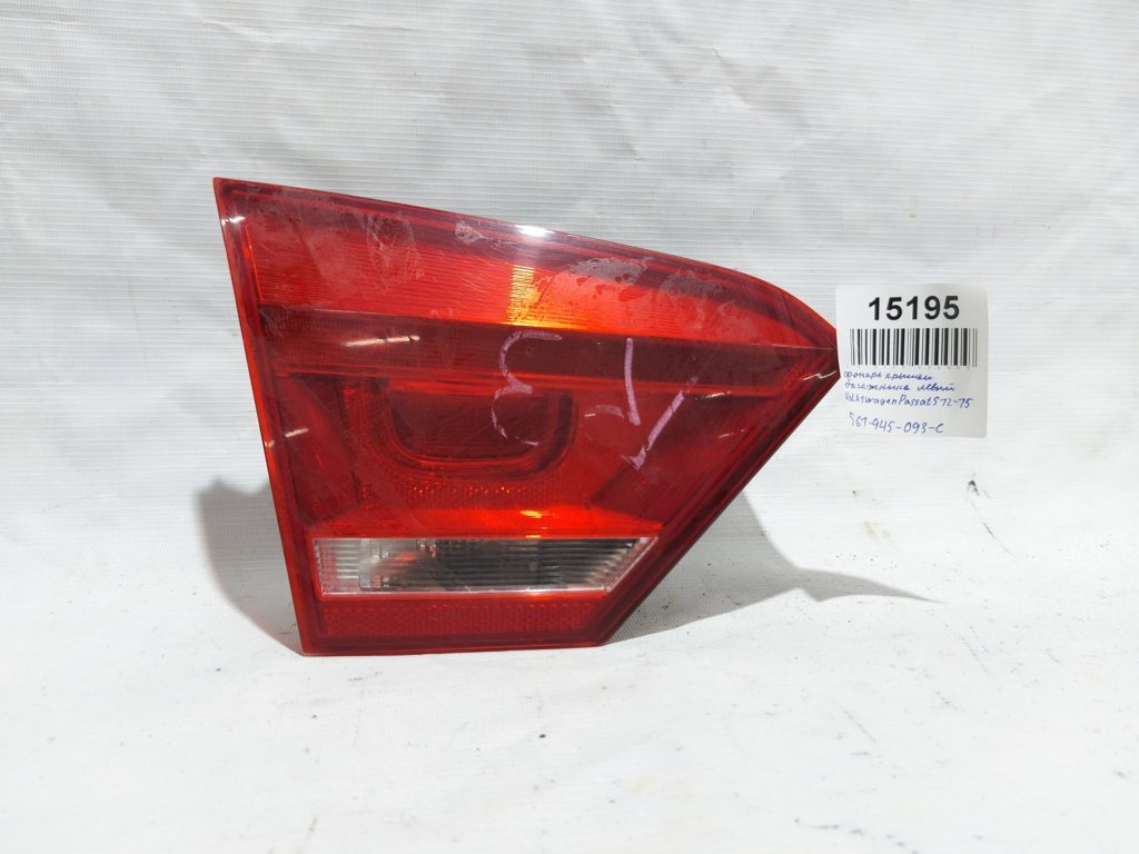 Passat s Ліхтар кришки багажника лівий Volkswagen Passat S 2012-2015 561945093C Volkswagen Passat S 8