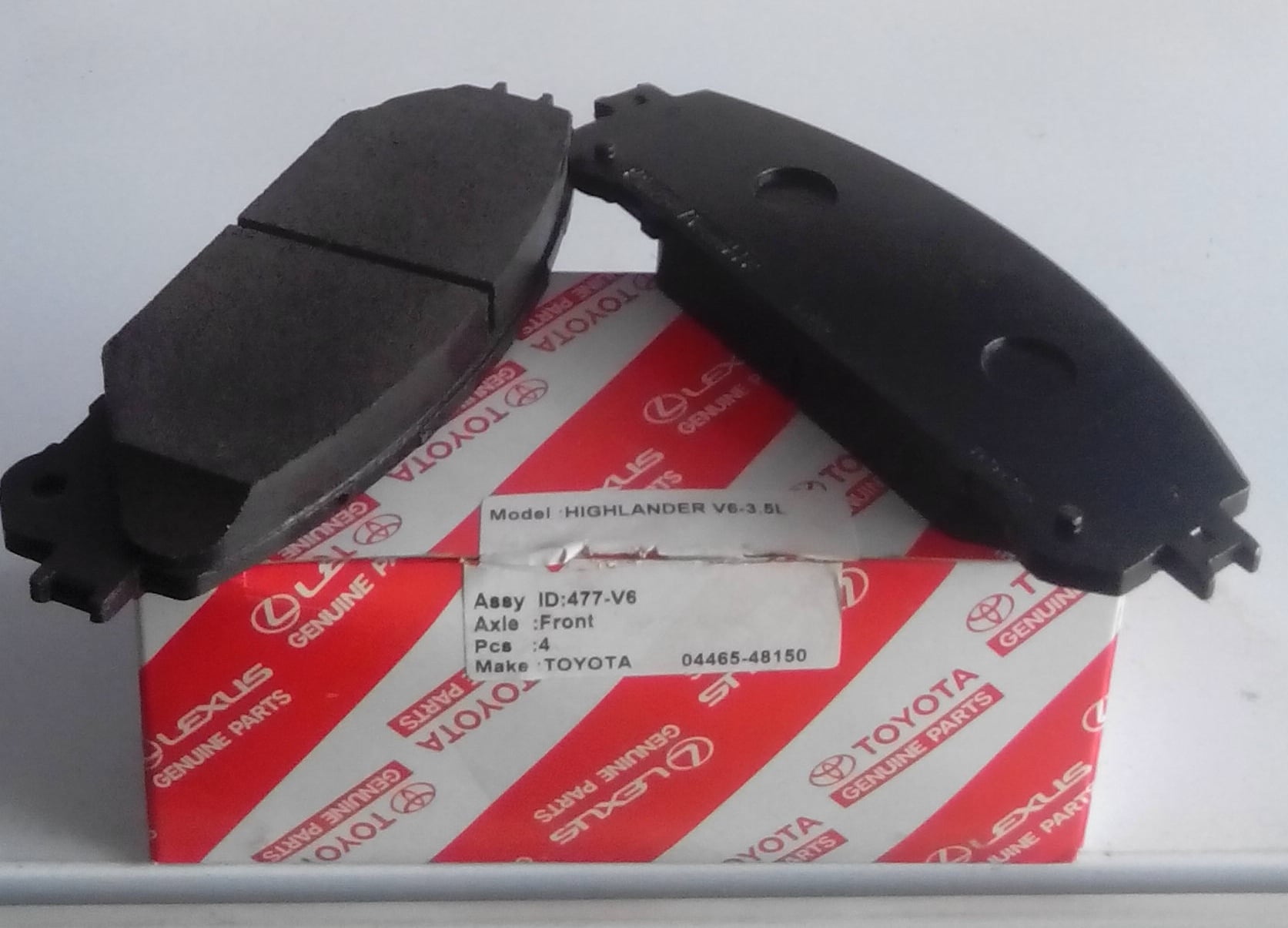 Дисковые. Гальмівні колодки дискові, комплект TOYOTA 0446548150