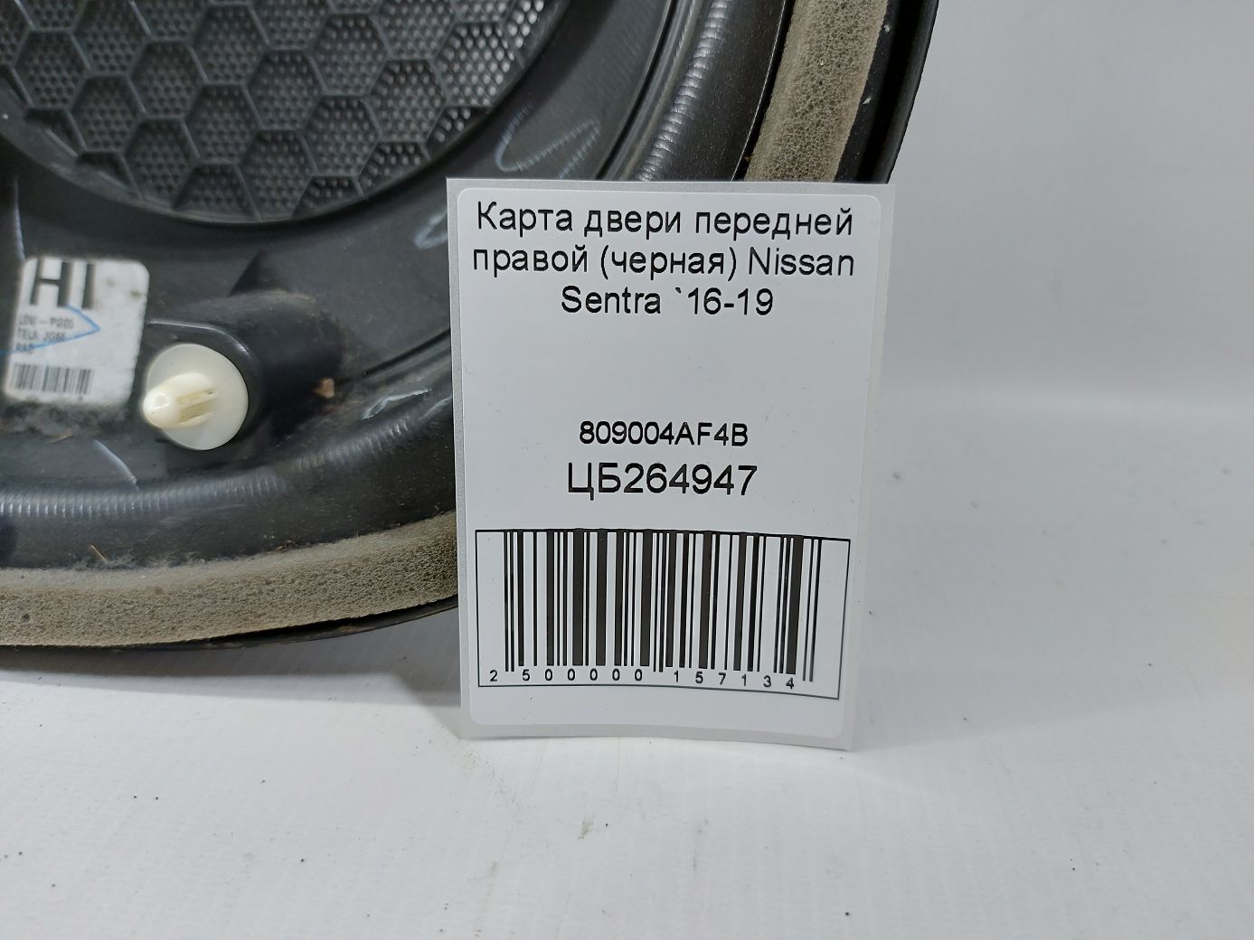 Sentra Карта дверей передньої правої (чорна) Nissan Sentra 2016-2019 809004AF4B Nissan Sentra 5