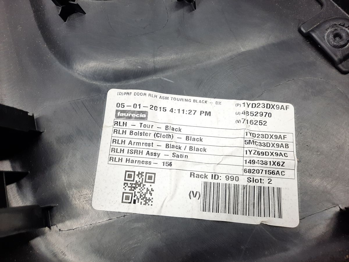 200 limited Карта дверей задньої лівої Chrysler 200 Limited 2015-2017 5VD99DX9AA Chrysler 200 Limited 8