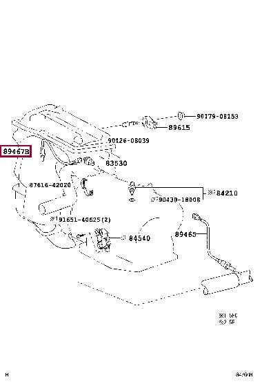 Штатный. Кисневий датчик / лямбда-зонд TOYOTA 8946733080