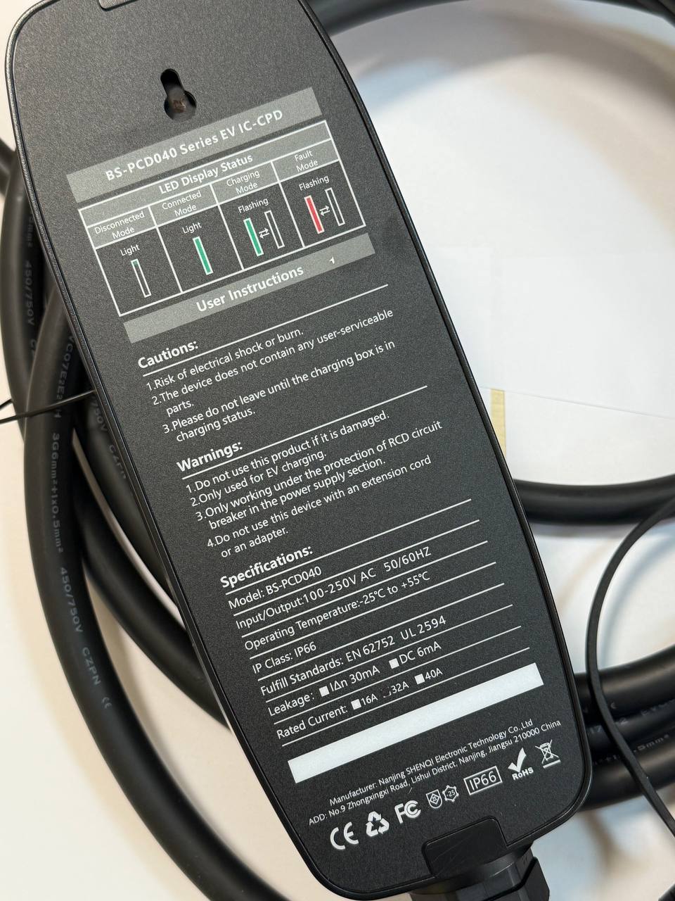 Зарядні пристрої Універсальна переносна зарядка на 7 кВт Tesla Model 3 2016-2020 Besen 56566122 Tesla Model 3 3