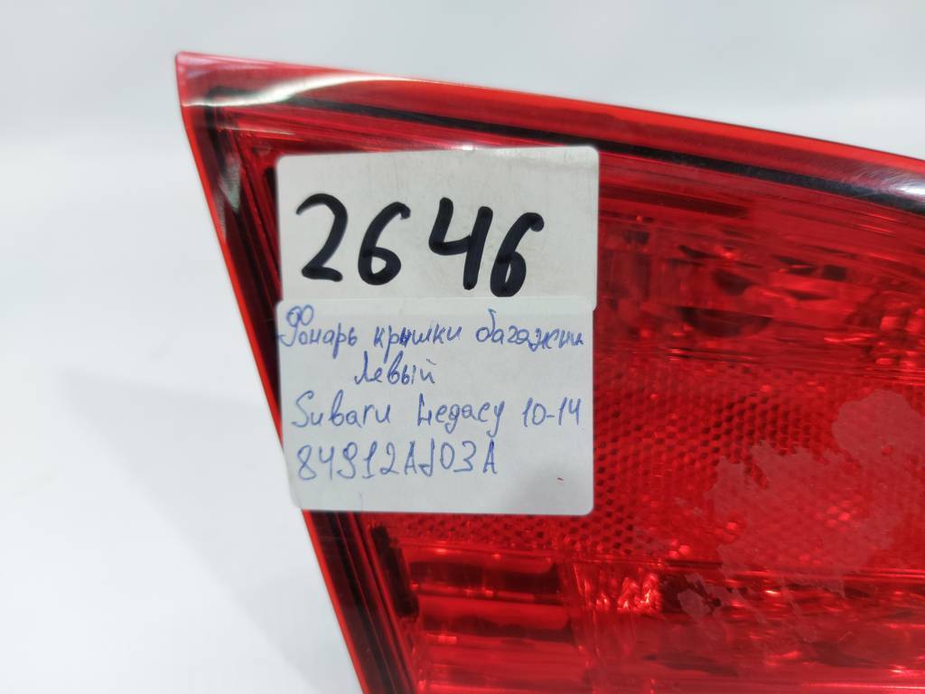 Legacy Фонарь крышки багажника левый Subaru Legacy 2010-2014 84912AJ03A Subaru Legacy 7