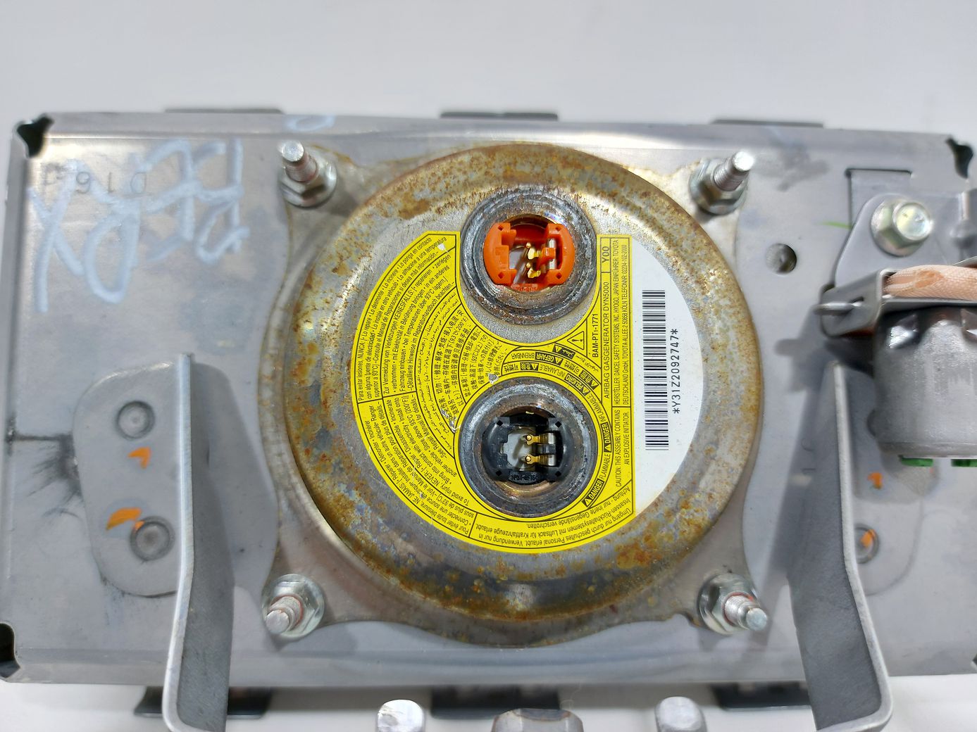 Scion iq Air Bag торпеди пасажира верхній Toyota Scion IQ 2012 7396074020B0 Toyota Scion IQ 5