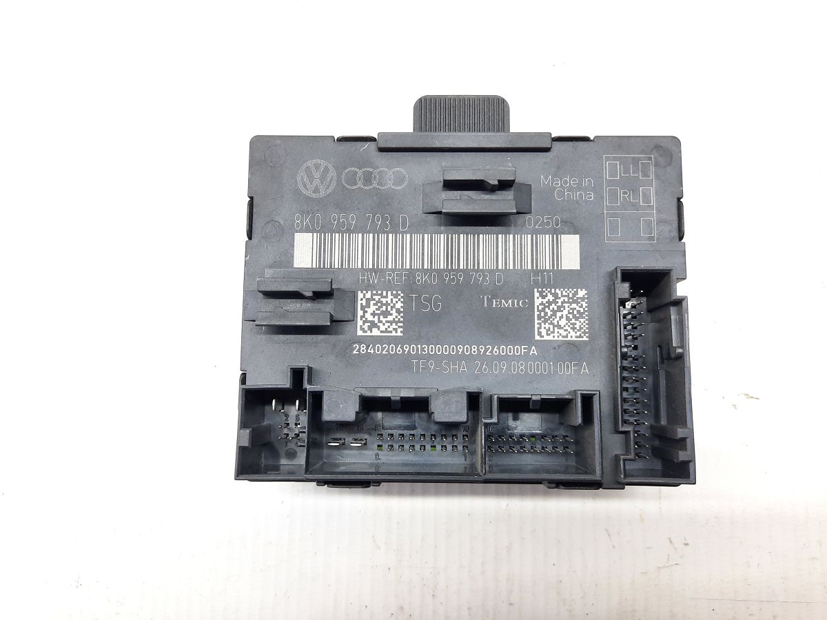 A4. Блок управления двери передней левой Audi A4 2009-2010 8K0959793H Audi A4 A4. Блок управления двери передней левой Audi A4 2009-2010 8K0959793H Audi A4