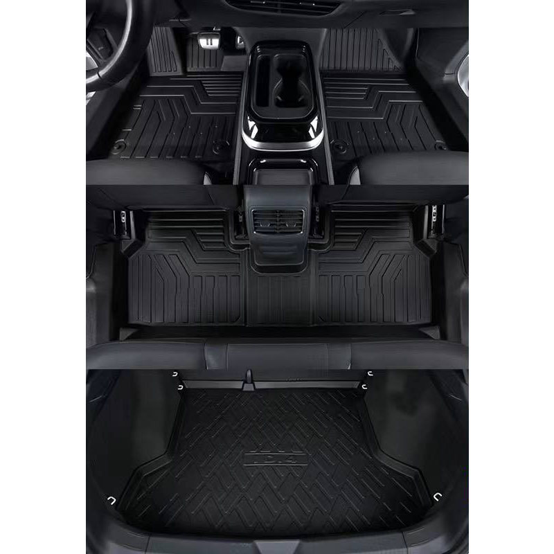Автокилимки. Килимки гумові чорні з килимком для багажника Volkswagen Volkswagen ID.6 Crozz