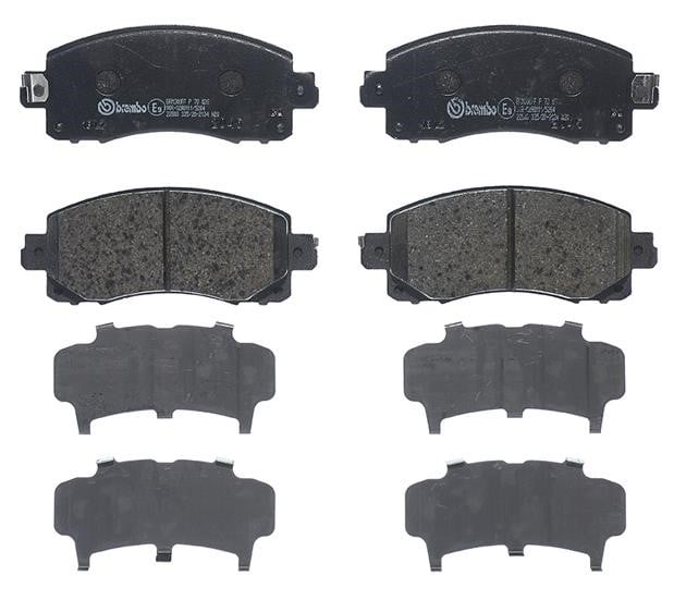 Дисковые. Передні дискові гальмівні колодки, комплект BREMBO P78028