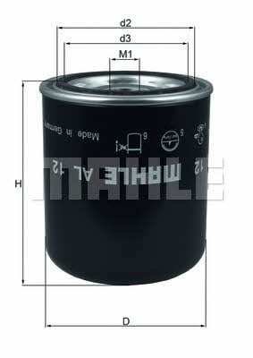 Топливные фильтры. Фільтр вологовідділювача MAHLE AL12
