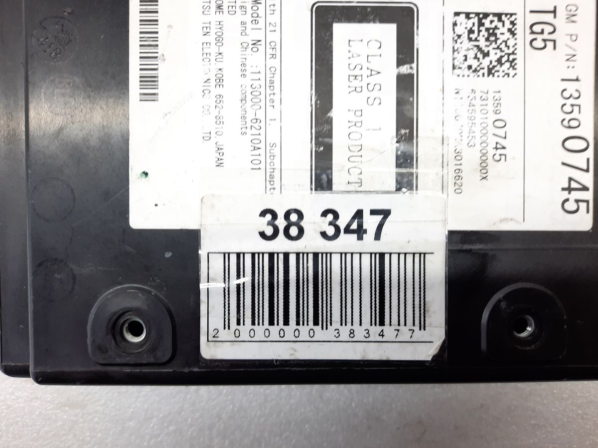 Ats CD плеєр Cadillac ATS 2013-2014 13590745 Cadillac ATS 7