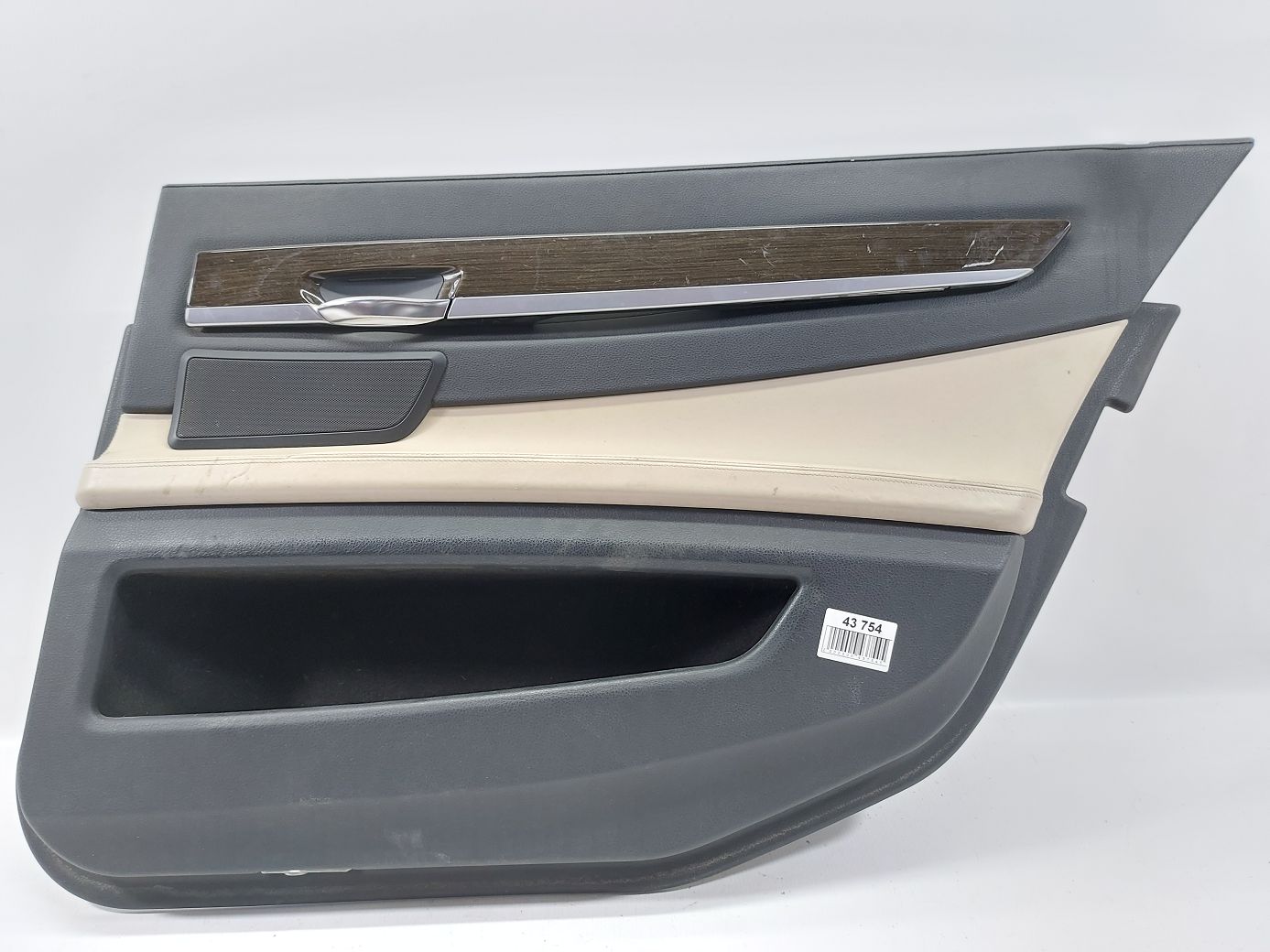 7 series. Карта двери задней правой (черн-беж, кожа) BMW 7 2009-2015 51429161904 BMW 7