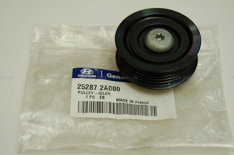 Ролики обводные. Ролик ремня поликлинового (приводного) HYUNDAI 252872A000