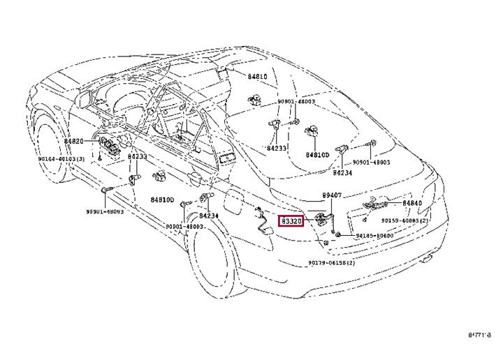 Датчик уровня топлива. Датчик рівня палива TOYOTA 8332033100