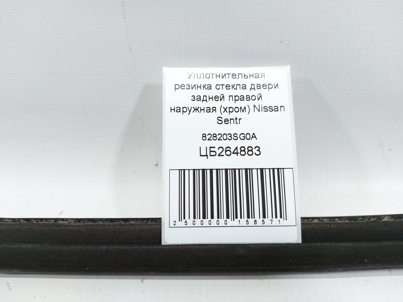 Sentra Уплотнительная резинка стекла двери задней правой наружная (хром) Nissan Sentra 2013-2019 828203SG0A Nissan Sentra 5