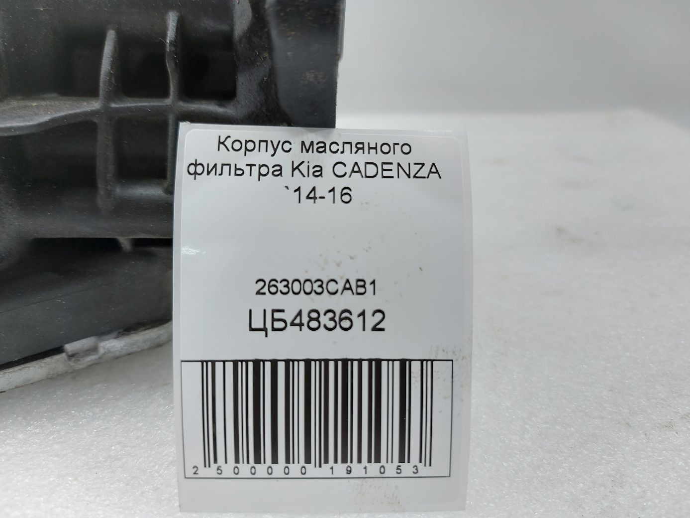 Cadenza Корпус масляного фільтра Kia CADENZA 2014-2016 263003CAB1 Kia CADENZA 4