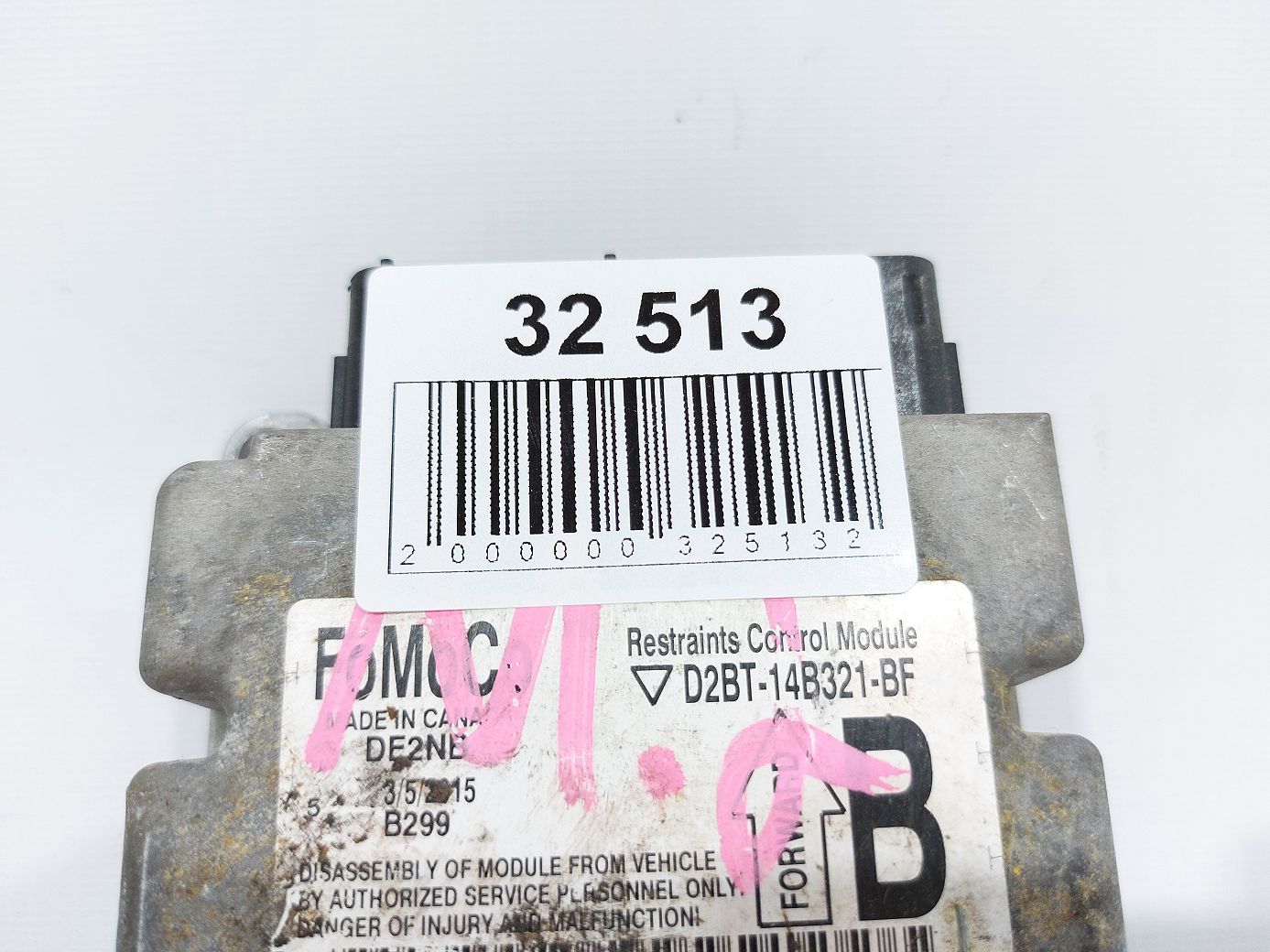 Fiesta sedan Air Bag блок Ford Fiesta Sedan 2014-2017 D2BZ14B321D Ford Fiesta sedan 4