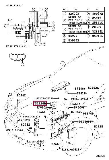 Блок предохранителей. Block assy, fusible link TOYOTA 8262007050